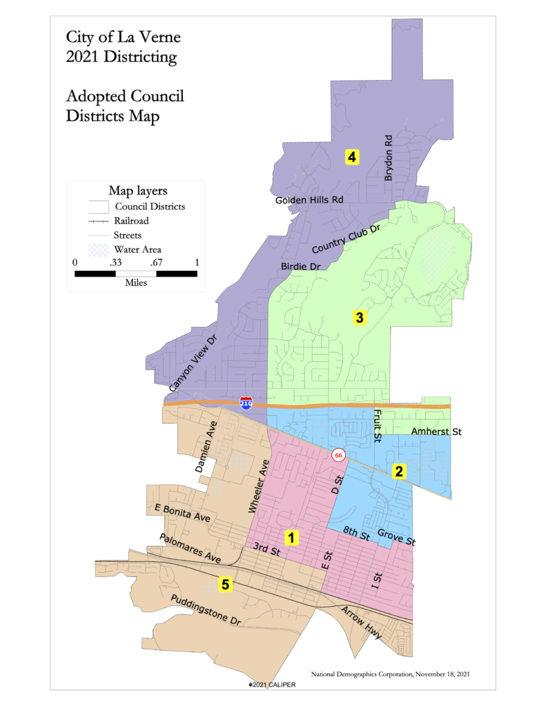 Selected Map  District La Verne